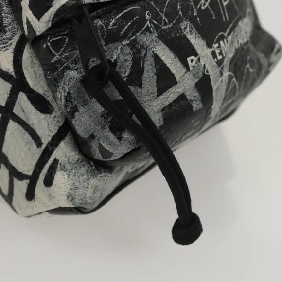 BALENCIAGA Graffiti Explorer Mini Shoulder Bag Bag Black - Picture 10 of 16